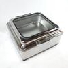 Stainless Steel Electric Buffet Chafing Dish - Smart Self-Service Warmer with Transparent Insulation for Hotel Breakfasts