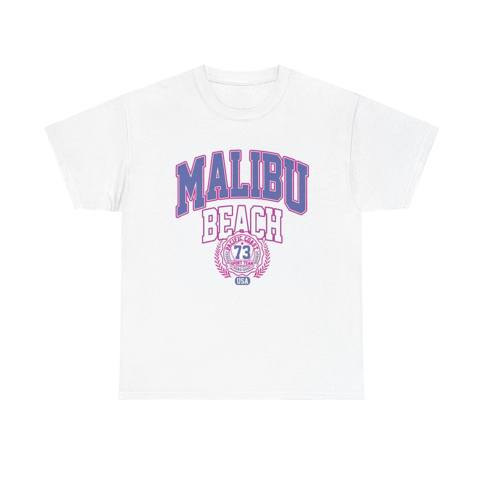 Men s and Women s T-shirts Malibu Beach Graphic XXL
