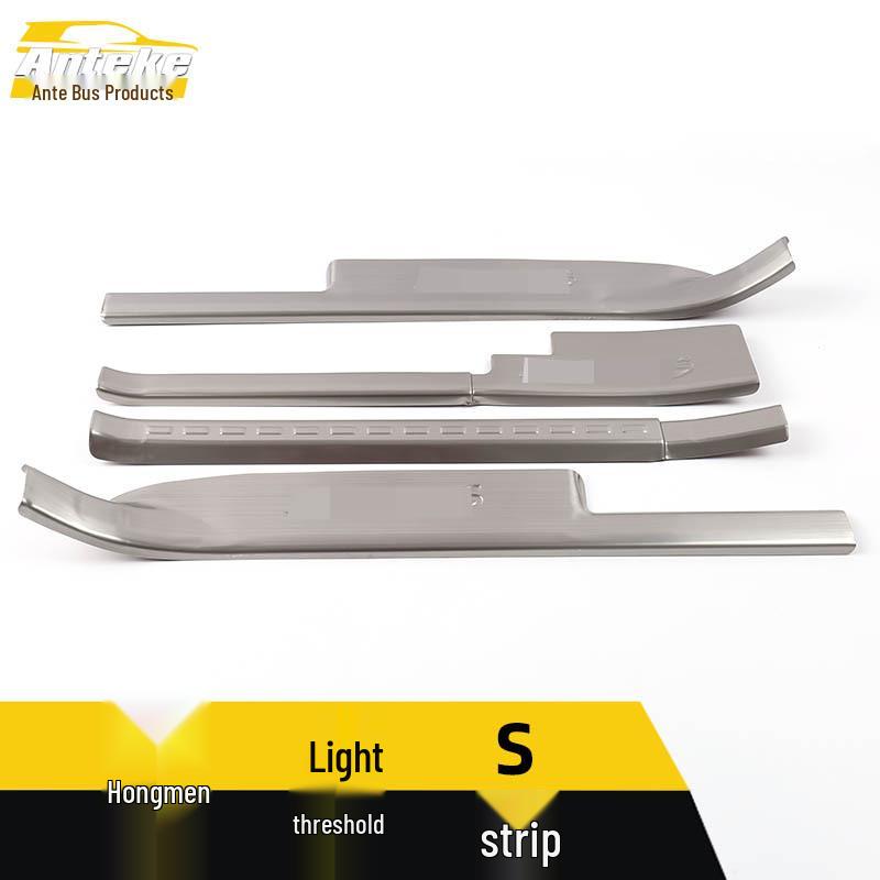 Hongguang S Stainless Steel Anti-Scratch Welcome Pedal Scuff Sticker