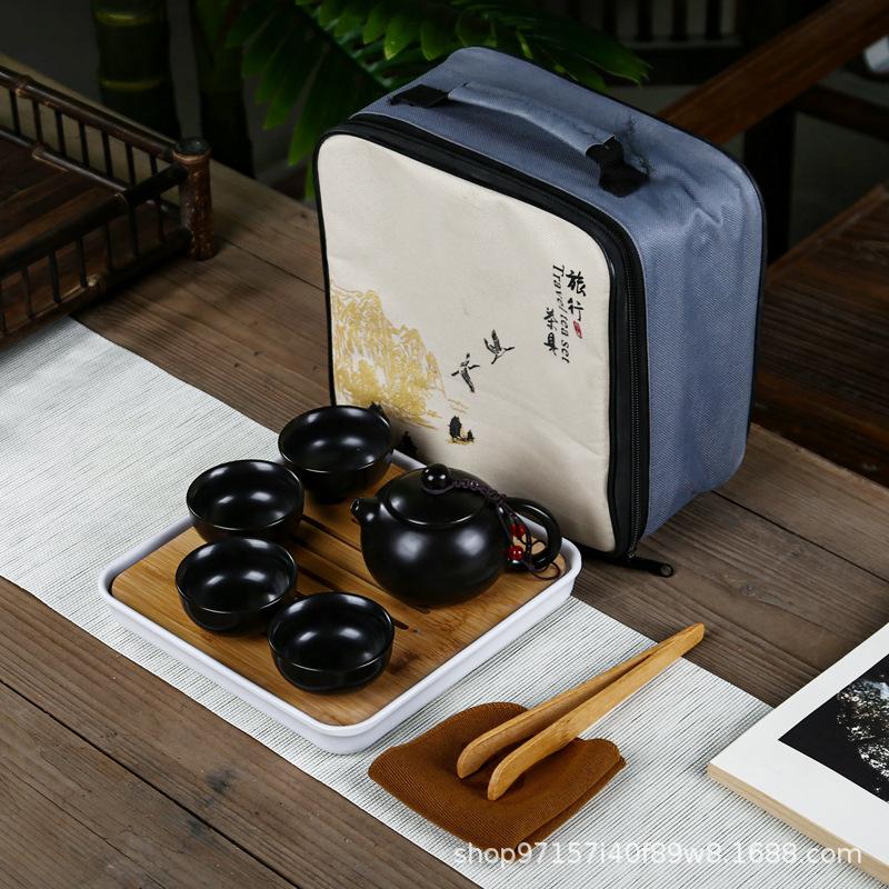 Travel Tea Set, Household Portable Set, Outdoor Souvenir, Chinese New Year Gift
