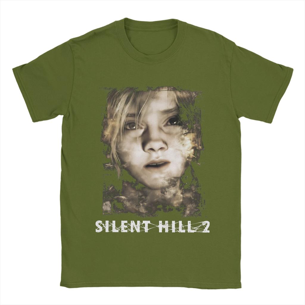 Chalk Scribbles In Silent Hill  Remake  Men T Shirts  Novelty Tees Short Sleeve O Neck T-Shirt Cotton Gift Idea Clothes
