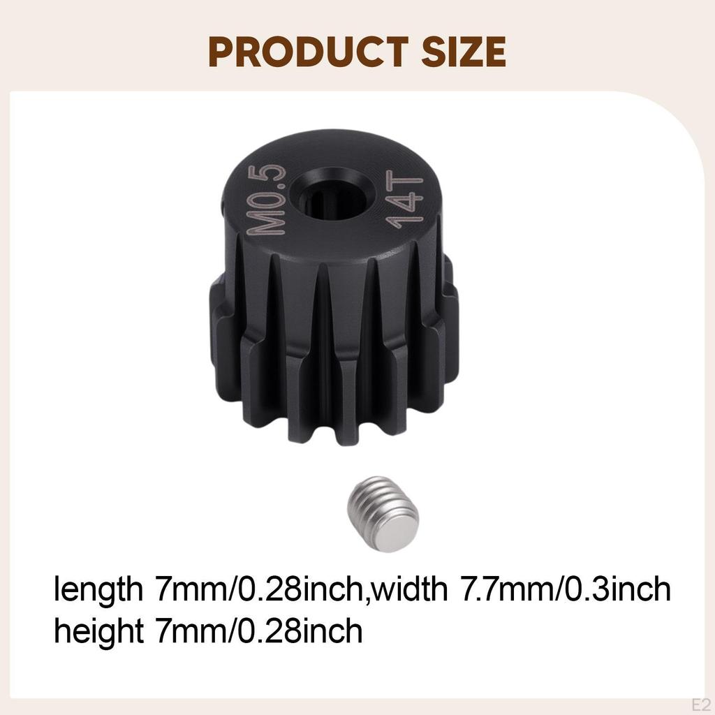 High-Performance Hardened Steel Pinion Gear for 1/18 And 1/24 RC Cars, Miniature Vehicles DIY