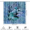 Luxury Watercolor Bath Curtain Blue Mermaid Design for Bathroom Decorations Home Accessories Shower Curtains in Green Blue Color
