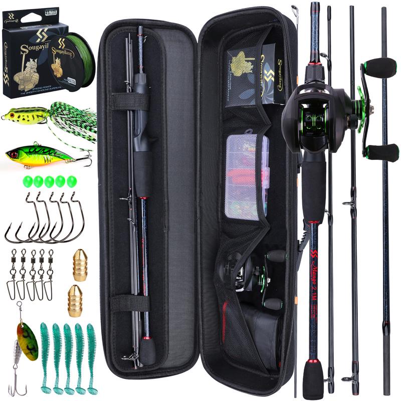 Fishing Rods and Reel Combos 1.98m2.4m with 12+1BB Fishing Reels Full