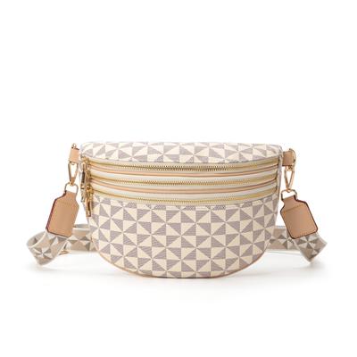 Crossbody Bag Printed Women's Bag All-in-one Shoulder Bag Wide Strap Casual Crossbody Bag Large Capacity Combination Chest Bag