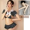 Sexy Lingerie Three-point Pajamas Uniform Suit Seduction Flirting Bed Passion Student Outfit Small Boobs Show Big