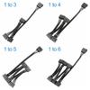 1 To 3/4/5/6 SATA Extension Cable Male To Female SATA Splitter Adapter  for Hard Disk/HDD SSD