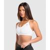 Gymshark Ruched Sports Bra White B2a7a Wbbm