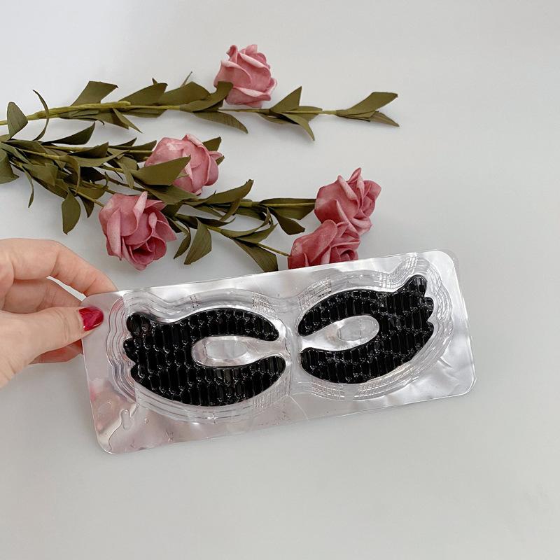 

Маска для глаз в форме хвоста феникса, черная акула, кристальная маска для глаз, 3 пары увлажняющих и тонизирующих средств 3sets