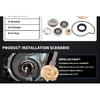 SJ Motorcycle Accessories Water Pump Repair Kit Seal Gasket Set For Piaggio Beverly250 Beverly MP3 Carnaby 250 X7 X8 X9 300cc