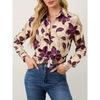 Women'S Button-Up Shirt, 2025 Fashion Printed Long-Sleeve Blouse for Formal And Casual Wear