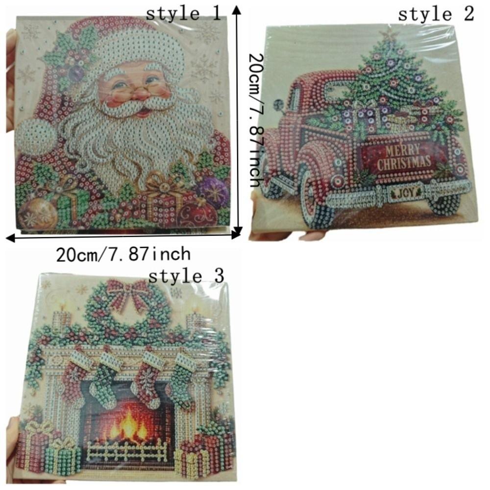 Santa Claus DIY Pearl Bead Art Set Christmas Socks Santa Painting Set Christmas