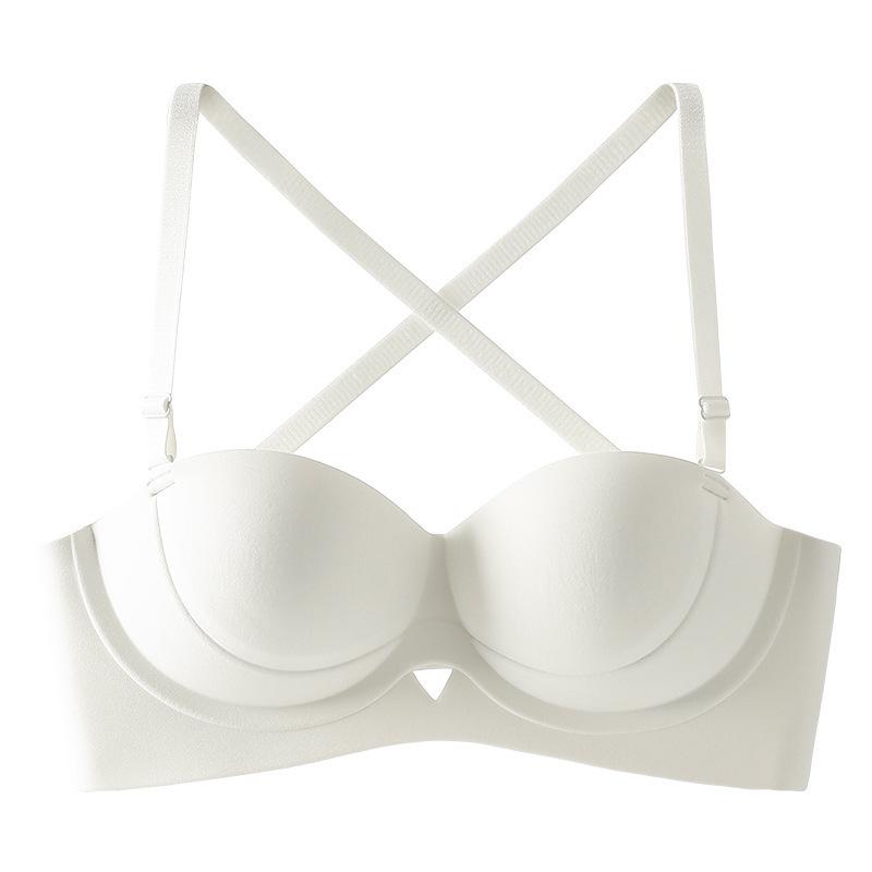 Rückenfreier kabelloser BH: Formt, hebt und stützt mit sexy Kreuzdesign