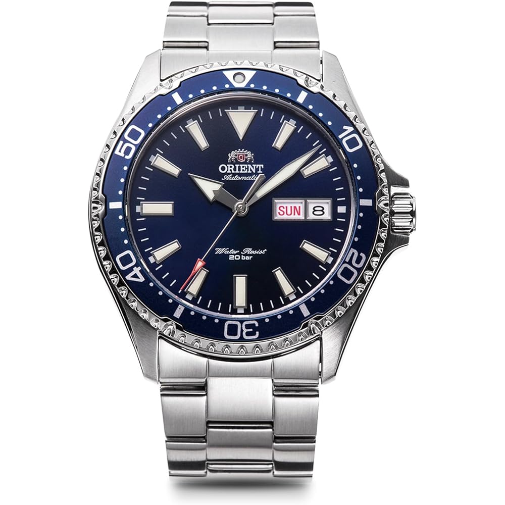 Orient Mako Automatic Diver's Watch Men's Navy 200m Water Resistant Mechanical Timepiece RN-AA0002L