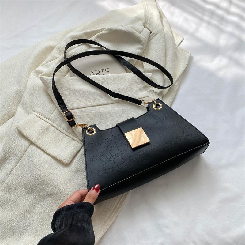 

Stylish Casual Crossbody Bag For Women Trendy Autumn Fashion Handbag In Black White Green Brown Khaki