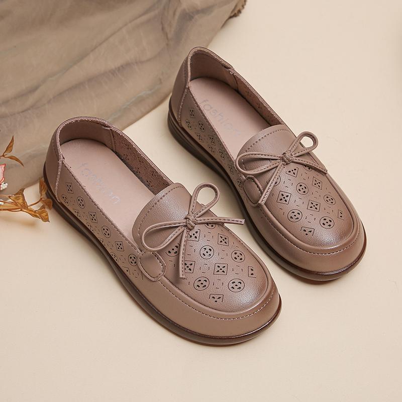 

Round Toe Spring/autumn Flats Solid Slip-on Ladies Shoes on Sale 2024 High Quality Hollow Concise Flats Sapatos Baixos Femininos