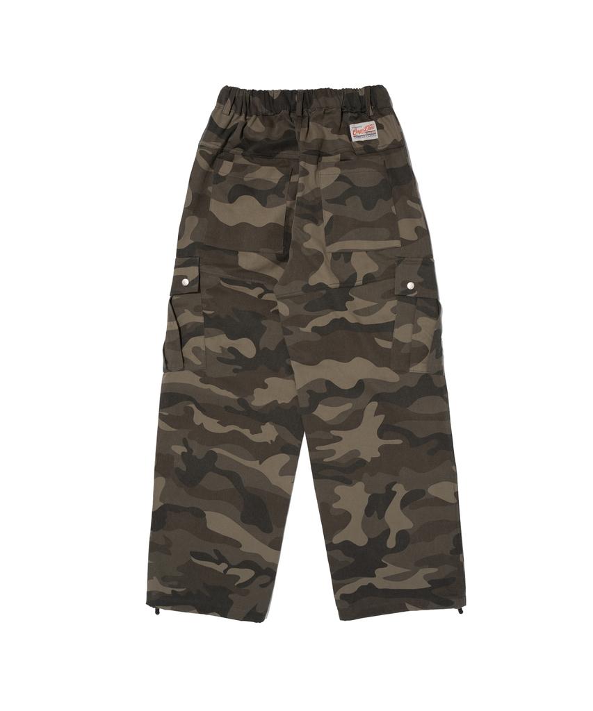 CARGOBROS FOR WOMAN Utility Wide Camo Cargo Pants (Beige)