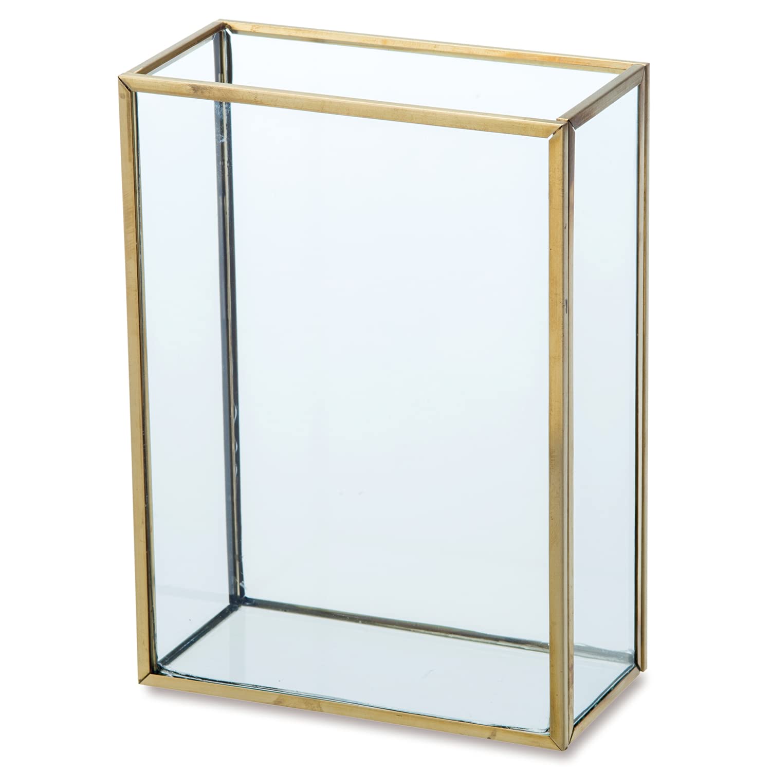 

POSH LIVING Frame Flower Vase, Solid, Clear, Size: Approx. W12 D6 H16.5 (22696)