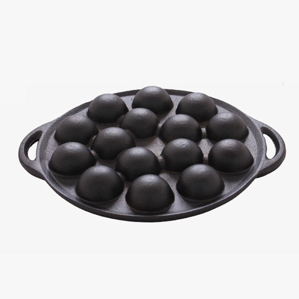 Nonstick Cast Iron Takoyaki Pan Cast Iron Takoyaki Grill Pan  Home Cooking