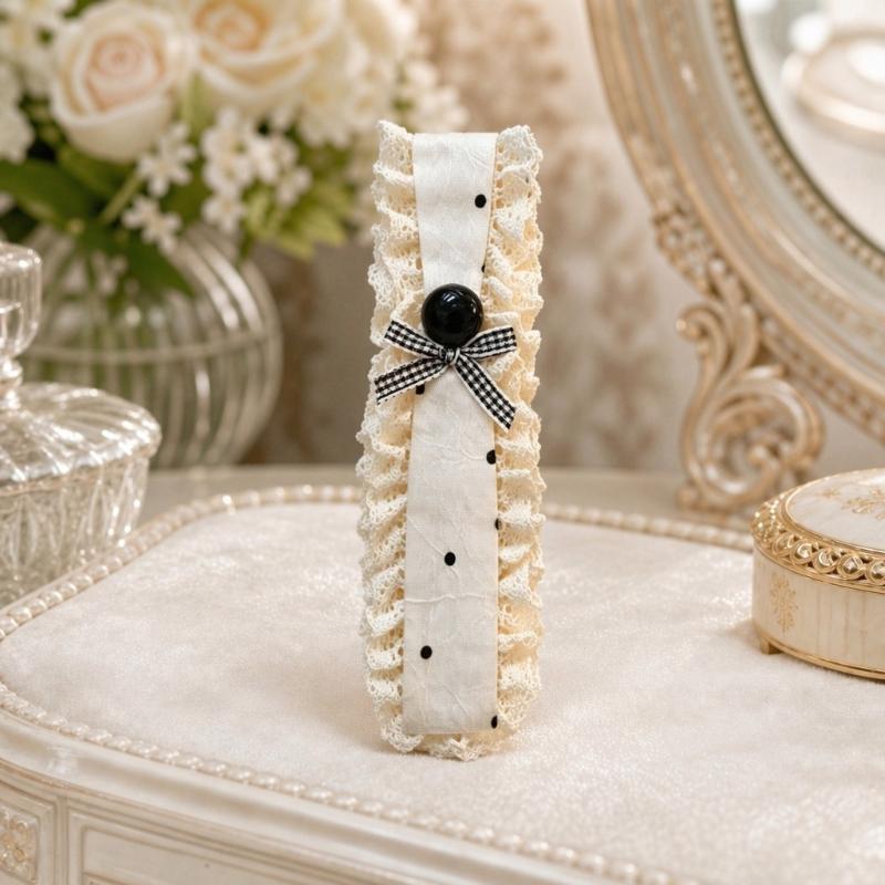 Knitting Colorful Flower Print Magic Tape Headband For Women Girls Sweet Hair Ornament Headwear Headband Hair Accessory