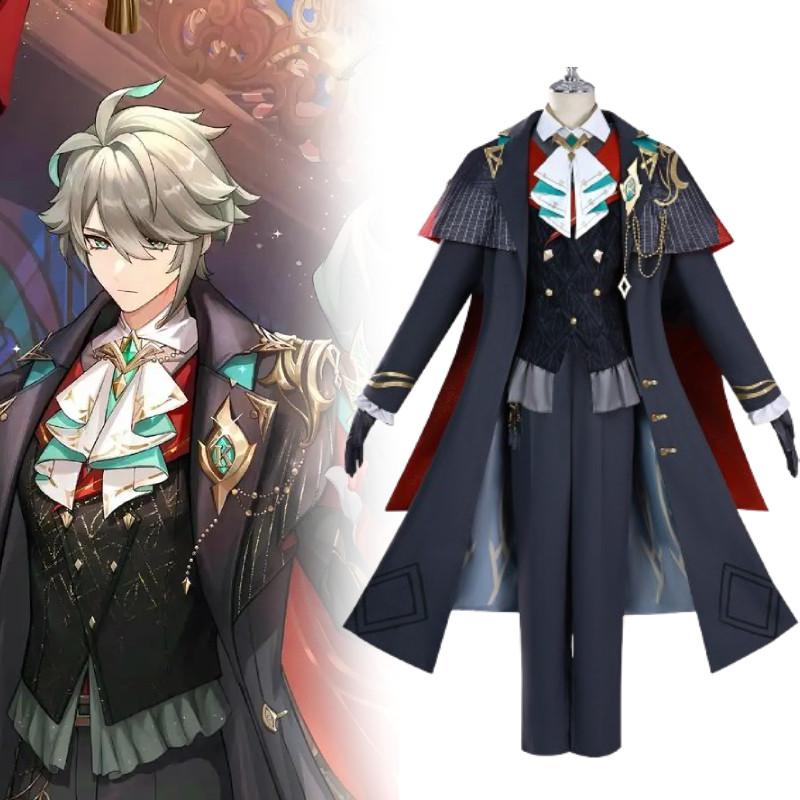 Genshin Impact Alhaitham Kaveh Cosplay Costume With Accessories For Game Role Play