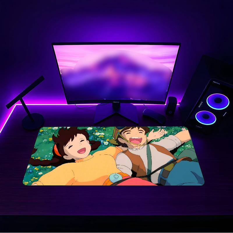 Castle in the Sky (30) Mouse pad with a non slip rubber base suitable for home offices and an ideal gift for gamers