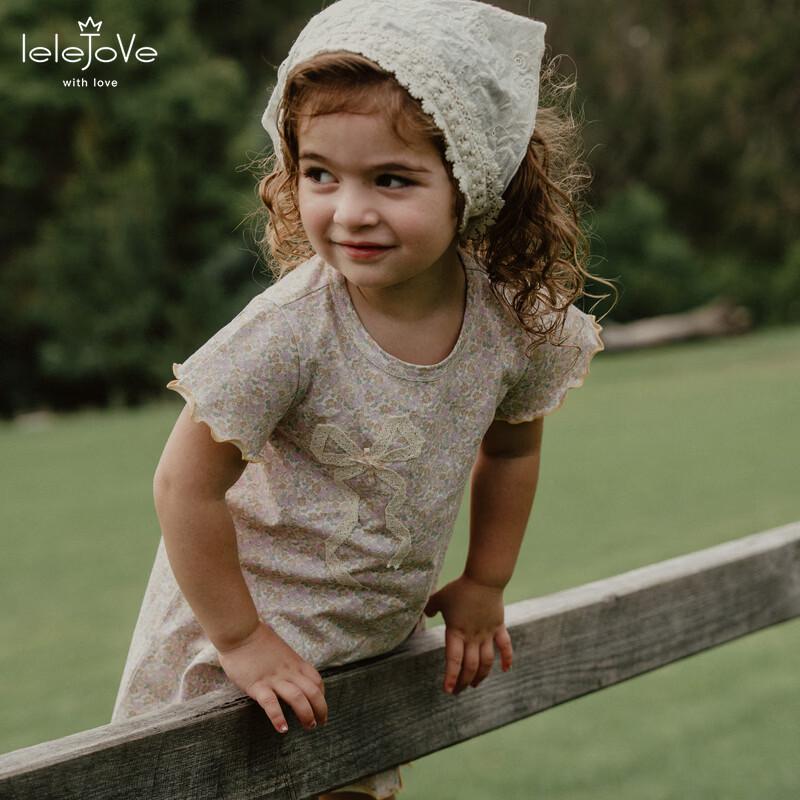 LELE JOVE Girl s Sweet Bow Dress S