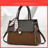 Style Pu Large Shoulder Bag For Daily Commute With Zipper Closure And Interior Pocket