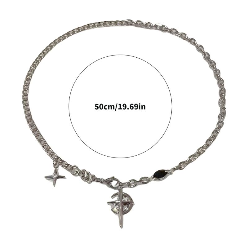 Trendy Black Gemstones and Star Necklace Craft for Modern Women Who Love Unique Styles and Elegant Accessories