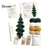 Regalo di Natale Fatto a Mano Bambola all'Uncinetto Ornamento a Spirale Kit Fai da Te, Set Artigianale Festivo con Progetto Filato Filato Morbido, Perline, Decorazione da Appendere all'Albero per Finestra