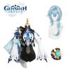 Genshin Eula Impact Cosplay Costume Fashion Pu Bodysuit Set Christmas Costume