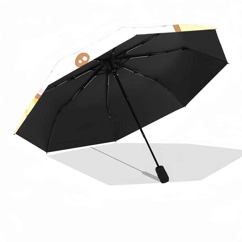 1pc Cute Cartoon Lamb Automatic Opening/Closing Umbrella with Wings - Portable Folding Design, 8-Bone Iron Frame Outdoor Umbrella for Fans, Travelers,