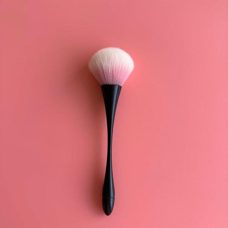 Compact Makeup Brush for Powder, Nail Dusting, Contouring, and Blush Application