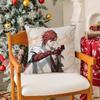 Game WWuthering Waves Cool Character Pillow Case Silky Short Plush With Invisible Zipper Dustproof Sofa Cushion Cover