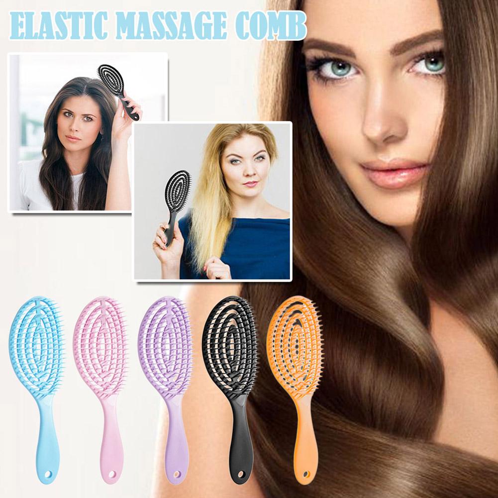 1PCS Massage Hair Comb Wet Hair Brush Salon Women Hairdressing Tools Detangling HairBrush Wet Dry Salon Barber Hair Styling Tool