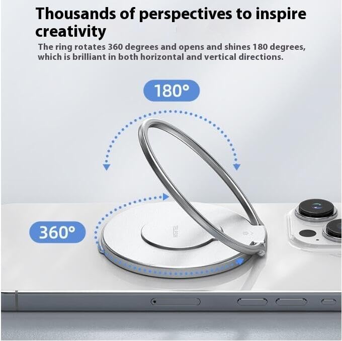 Osmo Mobile 7 SE Compatible Gimbal Magnetic Adapter Base iPhone Series Android Series Compatible Aluminum Alloy Magnetic Adapter MagSafe Magnetic