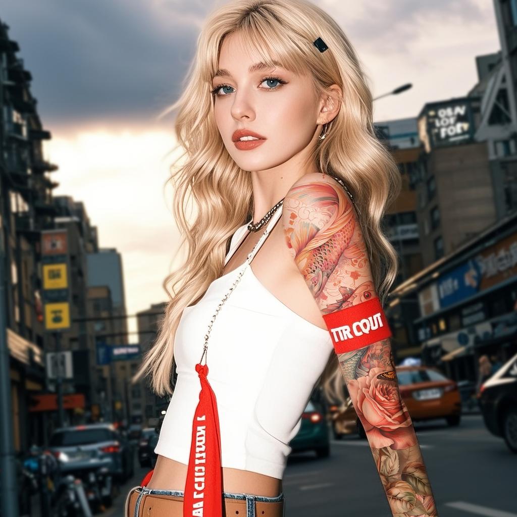 1pc Large Temporary Tattoos for Women Leg Tattoo Sexy Body Painting Cat Wolf Fox Anime Skull Fake Tattoo Stickers Water Transfer