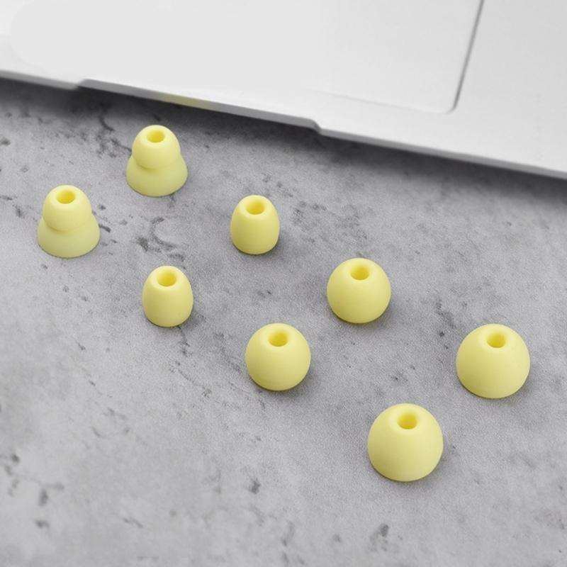 4Pairs Earbuds Cover In-Ear Tips Soft Silicone Ear Buds Accessories for Beats Flex / X / Powerbeats Pro Earphone Eartips