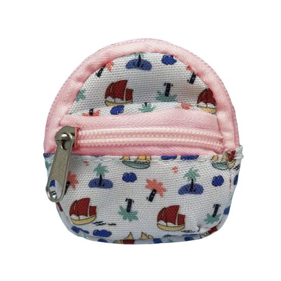 Mini Backpack Coin Purse, Scratch Resistant Zippered Compartment Keychain Bag, Waterproof Oxford Cloth Earphone Case