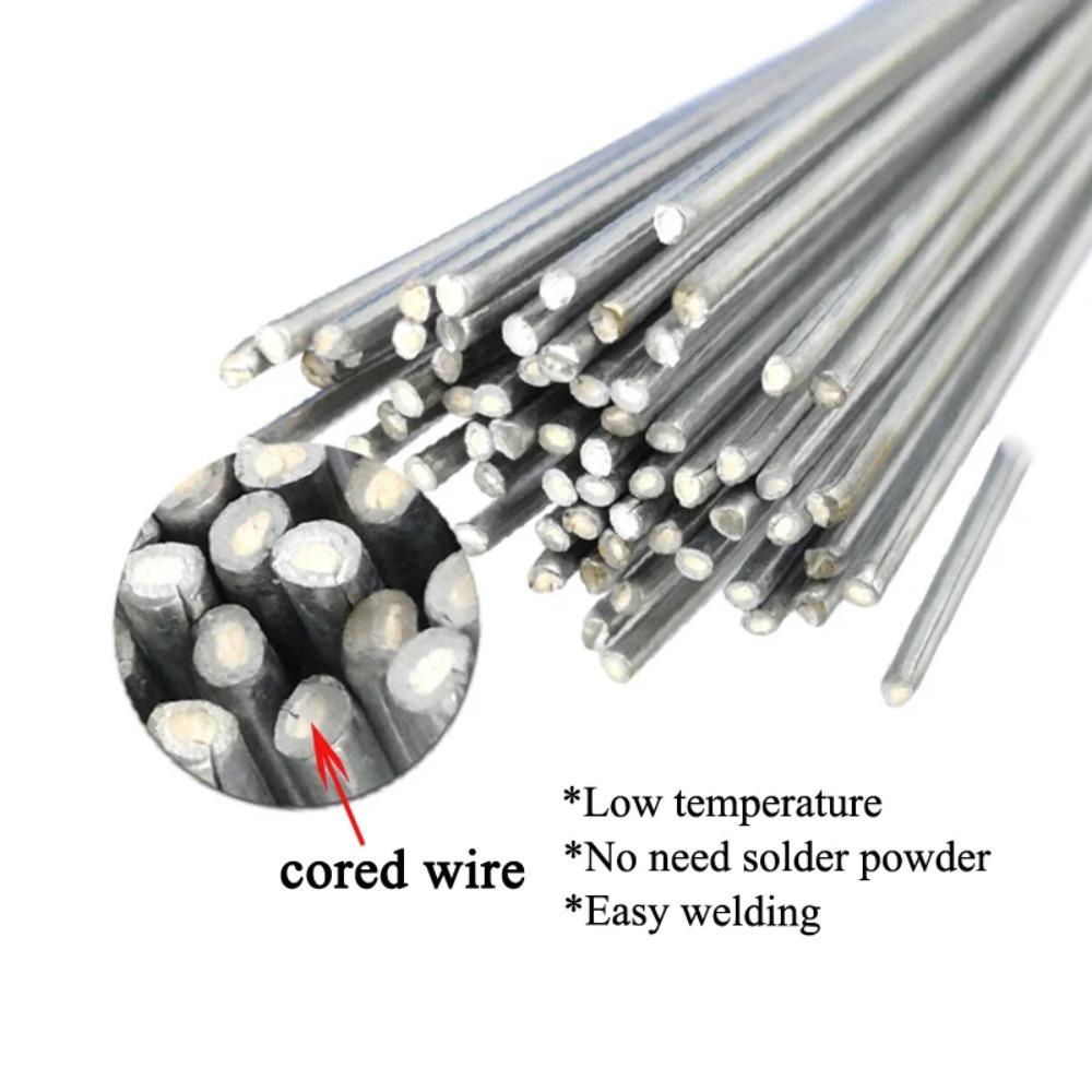 50-200Pcs Low Temperature Easy Melt Aluminum Welding Rods Weld Bars Cored Wire Rod Solder Tin Flux for Soldering Aluminum