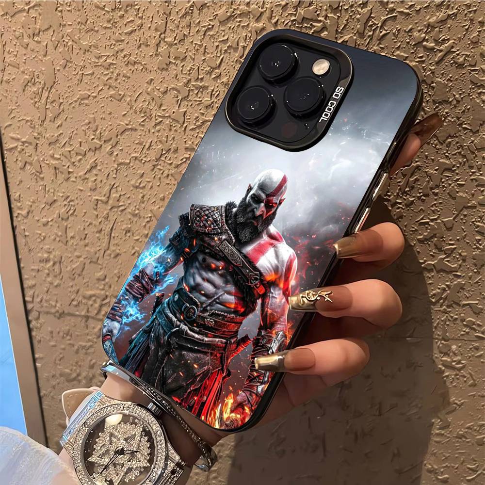 Game G-God of W-War Kratos Phone Case Phone Case For iPhone 14 16 15 11 12 13 Pro Max Mini Plus Shockproof Cover