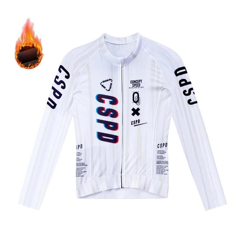 Unisex Thermal Cycling Jersey Long Sleeve Road Bike Mountain Winter Outdoor Sport