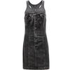 ONLY Women's Faux Two-Piece Distressed Denim Mini Dress