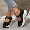 Sports sandals new non-slip summer mother shoes breathable casual empty thick-soled wedge heels single shoes