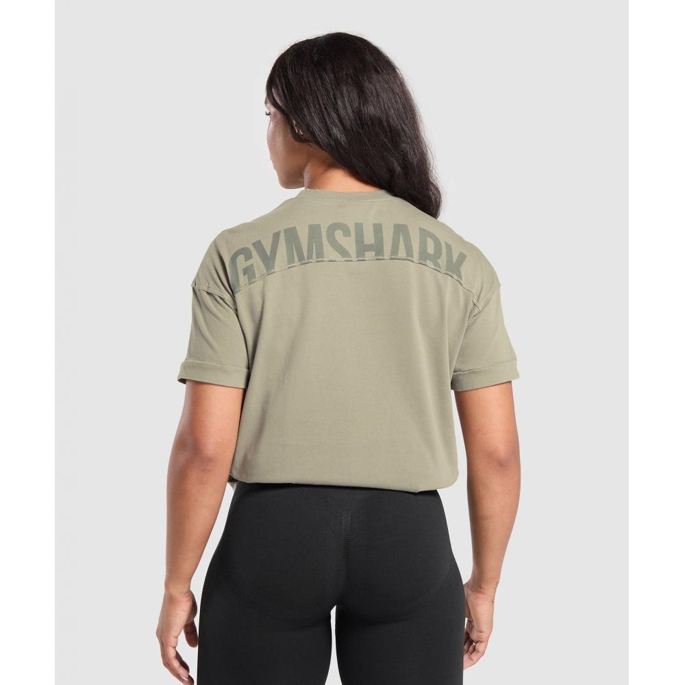 

Gymshark Power T shirT Linen Brown B9a6z Ncbb XXS