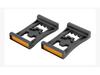 Mountain Bike Pedal Cleats Converter: Clipless To Flat with Straps & Reflectors