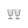 [Imported] iittala Kastehelmi Universal Glasses, 260ml, Pair Set (2 Glasses), Clear, Scandinavian
