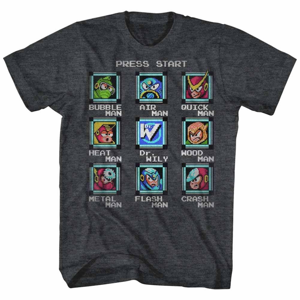 Mega Man Stage Select Gaming Shirt L