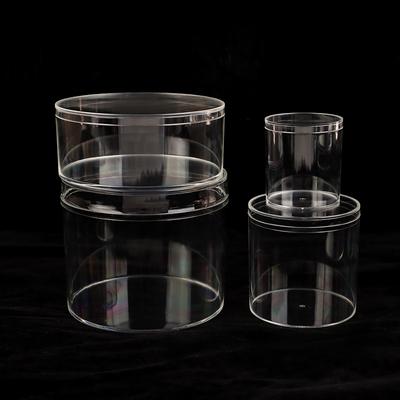 1 Stück Acryl Candy Box Transparent Kunststoff Runde Kuchen Dessert Box Schokolade Hochzeit Party Favor Verpackung Lagerung Container