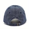 Distressed Retro Baseball Cap Worn Text Slogan Street Culture Adjustable Sun Hat